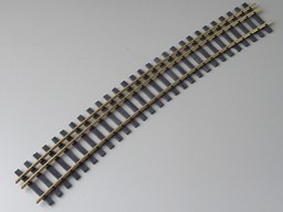 Show details for Curved track 15°, radius 3000 mm three-rail track Picture of Curved track 15°, radius 3000 mm three-rail track